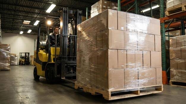 Warehouse pallet movement in a fulfillment center
